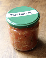 Preserving tomato salsa - Tomaattisalsan säilöntä