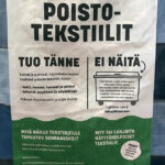 poistotekstiili tekstiilijäte lumppu keräys rullakko Kuopio Prisma ohje Jätekukko