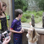Children and adults watching otters in Dublin Zoo. Photo: Auli Kilpeläinen